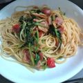 ＭÅＹＵＭＩ's cooksnap of when they made プチトマトとほうれん草のパスタ☆.