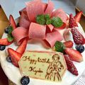 ブーケママ☆'s cooksnap of when they made エルサ❁誕生日のキャラチョコプレート♪.