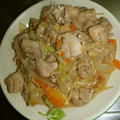 もりのりころ's cooksnap of when they made 白菜と鶏肉の卵とじ.