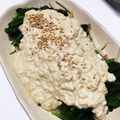 mainnieee's cooksnap of when they made ホウレンソウの和豆腐クリームサラダ.