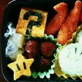 yun☆yu's cooksnap of when they made マリオキャラ弁当.