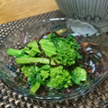 ダイナマイト漆黒's cooksnap of when they made 簡単！菜の花の辛子こんぶ和え。.
