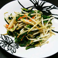ムｩミン's cooksnap of when they made 大根の葉ともやしのナムル.