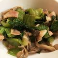 seacomet's cooksnap of when they made 青梗菜・舞茸・ベーコンのバター醤油炒め.