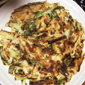 ＊＊ななみ＊＊'s cooksnap of when they made 冷蔵庫の残り物で！もやしと揚げのお焼き.