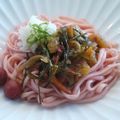 スタイリッシュママ's cooksnap of when they made 恋と財産を作る梅☆松前漬けうどん.