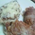 といまな's cooksnap of when they made 男のロマンだ！肉巻きおにぎりチーズのせ！.