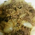 アチシ666's cooksnap of when they made 牛肉と玉ねぎの甘辛炒め〜最強〜.