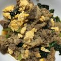 nursemam's cooksnap of when they made 牛肉・小松菜・卵のいためもの.