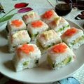 mokohituji's cooksnap of when they made 生ハムとアボカドの洋風押し寿司.