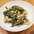 jasmine茉莉子's cooksnap of when they made オクラの卵炒め.