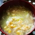 ちゃんちゃん。's cooksnap of when they made ■糖質制限■白菜豆腐卵スープ簡単朝ランチ.