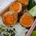 おんかめ's cooksnap of when they made お弁当に♪人参肉巻きしょうが焼き♪.