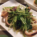 愛うらら's cooksnap of when they made ♪イカと水菜のささっと炒め♪.