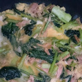 クックるん☆戦隊's cooksnap of when they made 人気者～小松菜とシーチキンの卵とじ～.