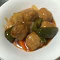 クックO1HRDK☆'s cooksnap of when they made 肉団子の酢豚風.