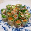 〜みみ〜's cooksnap of when they made 野菜が美味しく食べれるサラダ生春巻き.