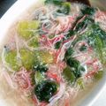 夜の繭's cooksnap of when they made 青梗菜のカニあんかけ.