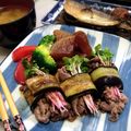 ミルココアン's cooksnap of when they made 牛コマ茄子ロール♪.