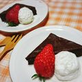 ミルキー苺's cooksnap of when they made バナナでガトーショコラ♪.