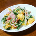まぐゆ's cooksnap of when they made 水菜と卵のコンソメ炒め.