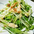 ラララ391383's cooksnap of when they made 水菜とささみの梅サラダ.