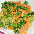 ュゥ。's cooksnap of when they made 南房総市給食◆菜花のごま和え.