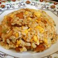 くぅぽん☆'s cooksnap of when they made あまった唐揚げで中華おこわ味チャーハン⁉.