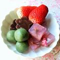 カルン's cooksnap of when they made 桜寒天のフルーツあんみつ♪.