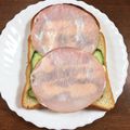 ❀ひよこのこ❀'s cooksnap of when they made 朝食に★☆簡単★☆ハムきゅうりトースト.