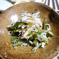 ＴＯＭＯＷＡＴ's cooksnap of when they made 茎わかめとしらすと茗荷.