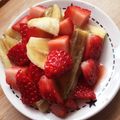 ＊＊ななみ＊＊'s cooksnap of when they made ホットイチゴ、ホットバナナ.