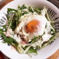 ＊＊ななみ＊＊'s cooksnap of when they made 水菜&ポーチドエッグのサラダ.