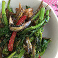 しあわせぶた's cooksnap of when they made 妊娠、授乳に！菜の花と煮干しのきんぴら.