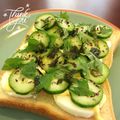 マイポ☆'s cooksnap of when they made 胡麻＊紫蘇香る❀茹で卵×胡瓜のトースト.