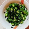 ★ちぃ★'s cooksnap of when they made オクラの塩昆布和え★.