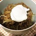 peanut32m's cooksnap of when they made もやしとひき肉があればok丼.