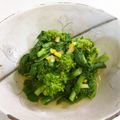 mammamiwa♪'s cooksnap of when they made 塩ゆずでシンプル❀菜の花のお浸し.