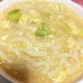 アプリコット♡'s cooksnap of when they made 卵とじうどん(中華風).