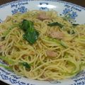 chikotan3's cooksnap of when they made 簡単‼三つ葉とツナのスパゲティー.