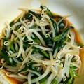 mmiom's cooksnap of when they made 簡単 副菜 もやしと ニラの からし和え.