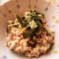 ふすこ's cooksnap of when they made ネバネバわさマヨ鶏そぼろ丼.