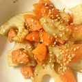 emikuneko's cooksnap of when they made ピーナッツバターで！蓮根と人参のきんぴら.