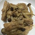 クックW5GAGR☆'s cooksnap of when they made せせりとなめこのポン酢＆柚子胡椒 炒め.