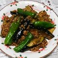 airysue's cooksnap of when they made 自家製鶏そぼろで簡単ナスのピリ辛炒め.