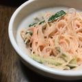 クックMY6G6Q☆'s cooksnap of when they made 春雨めんたいサラダ.