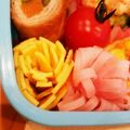はな♡ごん's cooksnap of when they made 彩りプラス♪たまごのお花♡キャラ弁.