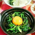 SP♪'s cooksnap of when they made ホウレン草の海苔たまお浸し.