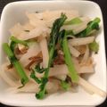 xMARILYNx's cooksnap of when they made 大根菜と皮のおじゃこ炒め.