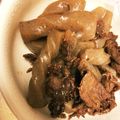 みみの助's cooksnap of when they made ご飯が進む♪牛肉とこんにゃくの甘辛炒め.